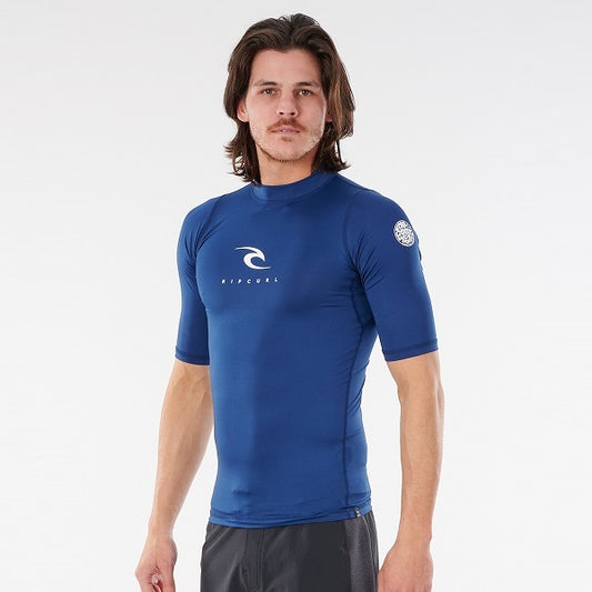 Rip Curl Corps Short Sleeve Uv Tee Navy 12Jmrv - S/S Vests