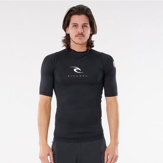 Rip Curl Corps Short Sleeve Uv Tee Black Wle3Km - S/S Vests