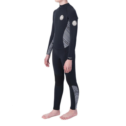 Rip Curl Junior.Girl Dawn Patrol 3/2 B/Zip Black/White Wsm8As - Fullsuit / Back-zip