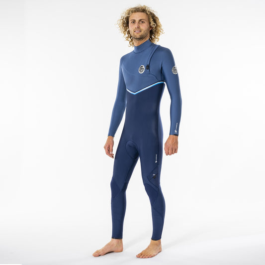 Rip Curl Flashbomb 4/3 Zip Free Wetsuit Wsmysf - Blue (E6) - Fullsuit / Zip-free
