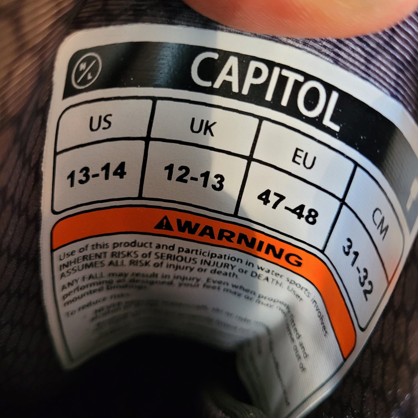 Hyperlite Capitol Boot H103 - US 13/14 USED | 22 - Closed Toe Boots (GRADE A)
