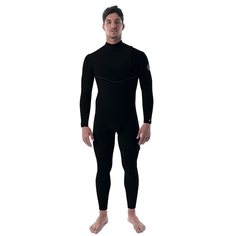 Rip Curl Ebomb Ltd 4/3 Z/Free St Wetsuit Wsmybe - Black (E7) - Fullsuit / Zip-free