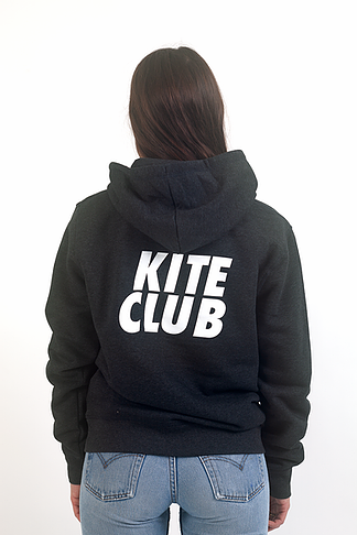 KTSRF Dark Heather Grey Hoodie - Kite Club (Unisex) - Hoodies