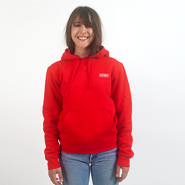 KTSRF Red Hoodie - Crew front (Unisex) - Hoodies