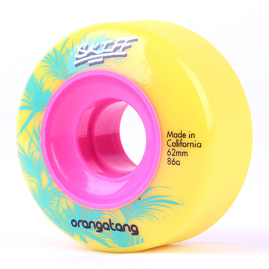 Orangatang Skiff Wheels - 86A/62mm yellow (4x) - Wheels