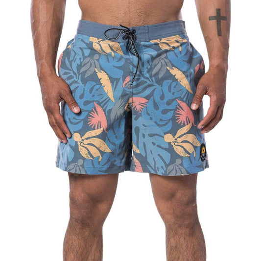 Rip Curl Semi-Elasticated Saltwater 17' Boardshort Navy Cbomo4 - Boardshorts