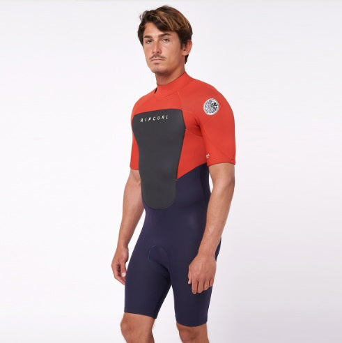Rip Curl Omega 2mm Back Zip Springsuit Red 111Msp - Short Arm / Back-zip