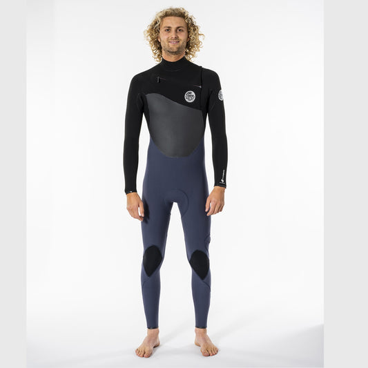 Rip Curl Flashbomb 4/3 C/Zip Stmr Wetsuit Wstynf - Slate (E6) - Fullsuit / Front-zip