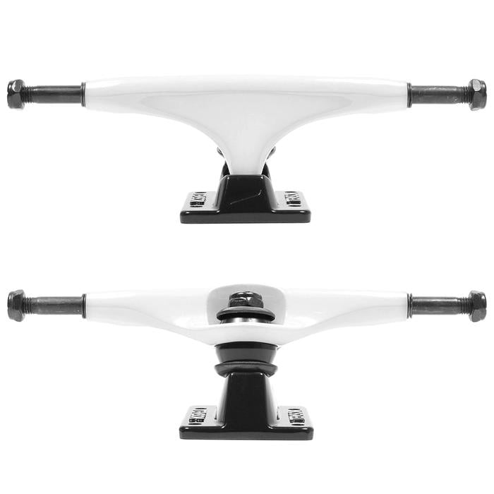 Tensor Alloys White/Black 5.25" Skateboard Trucks 133mm (set of 2) - Trucks