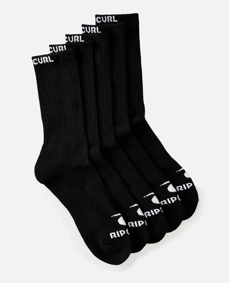 Rip Curl Brand Crew Socks-5 Pack - Socks