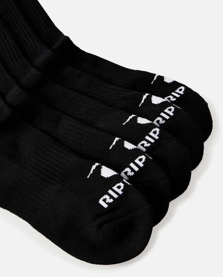 Rip Curl Brand Crew Socks-5 Pack - Socks