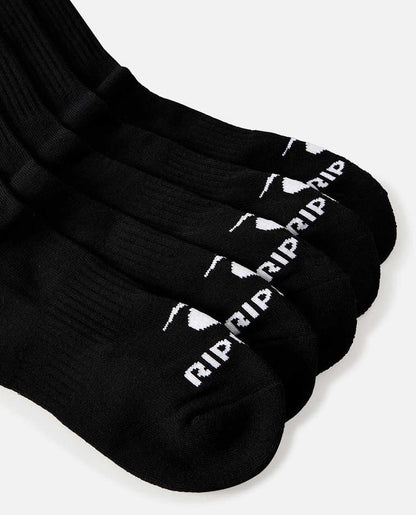 Rip Curl Brand Crew Socks-5 Pack - Socks