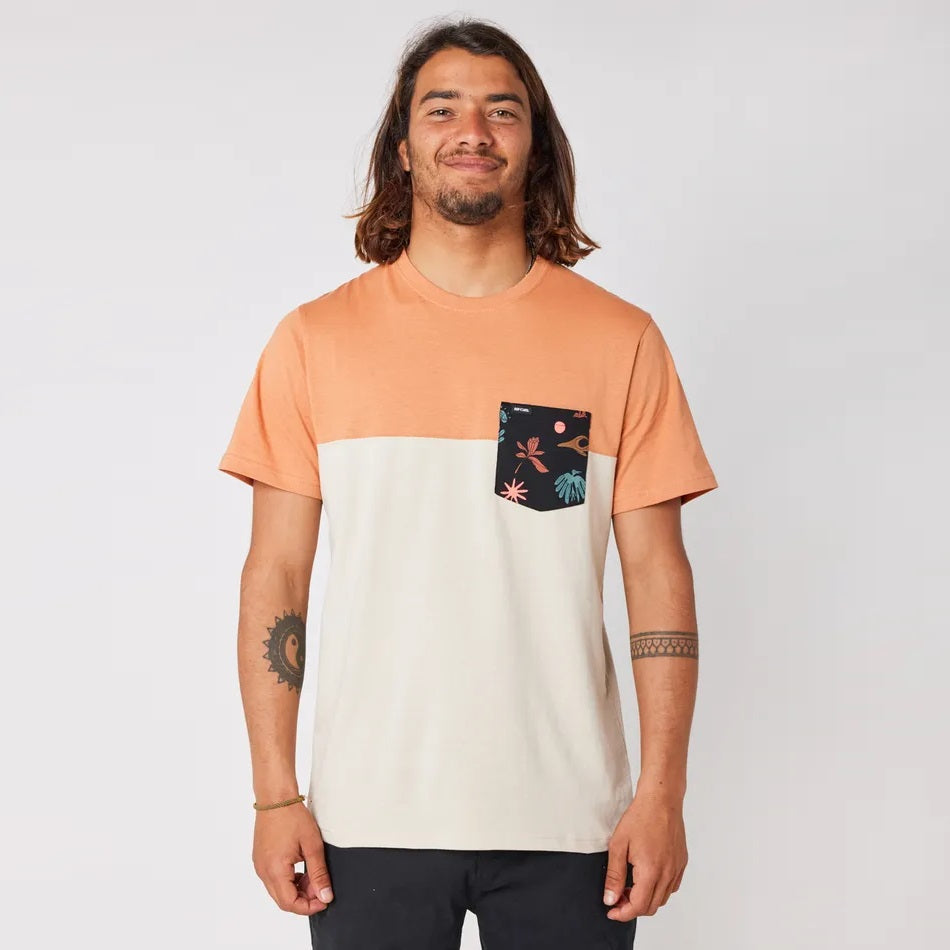 Rip Curl Inda Pocket Short Sleeve Tee 0Flmte - Vintage White - Tees