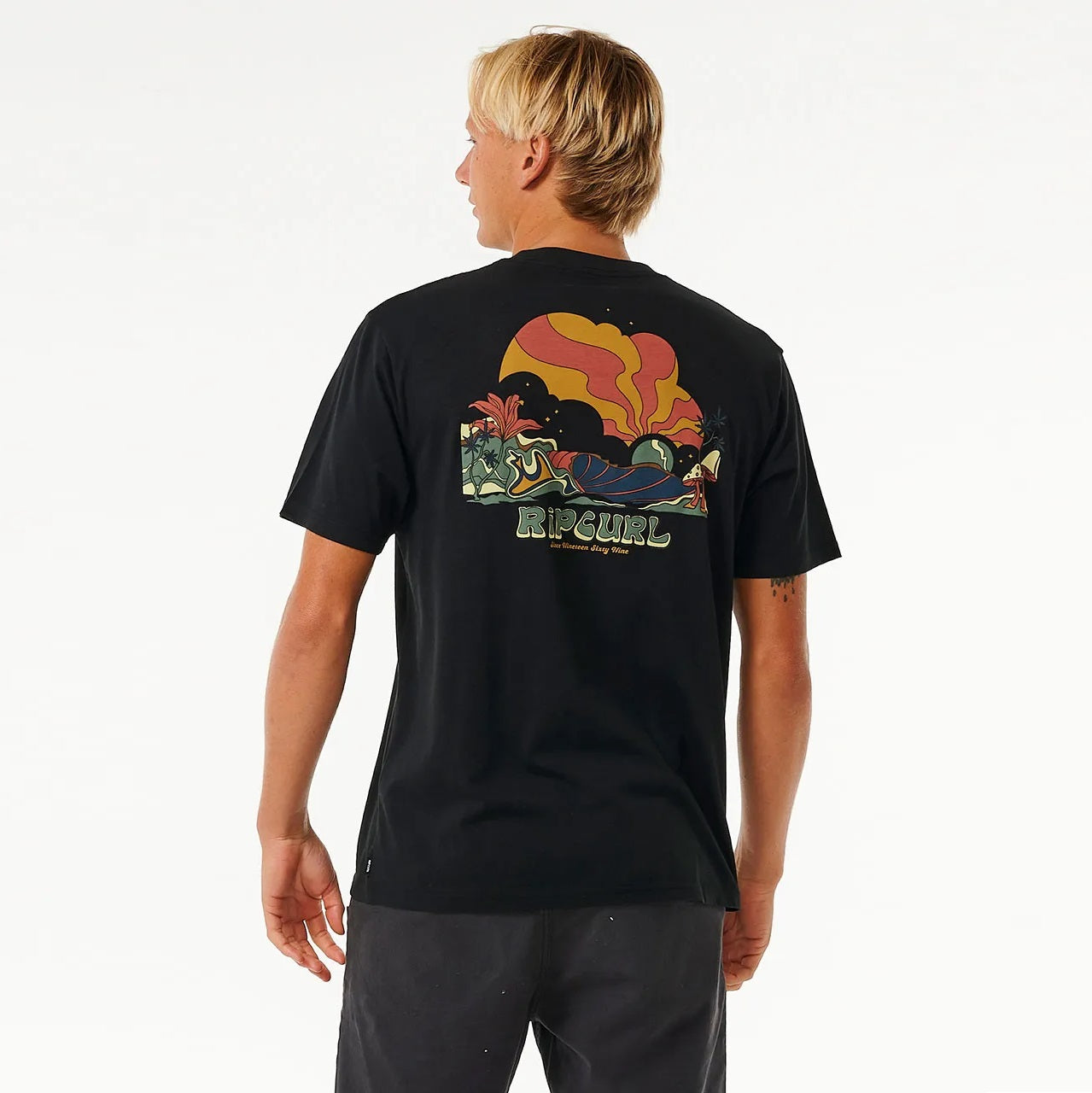 Rip Curl Mason Pipeliner Short Sleeve Tee 0F3Mte - Black - Tees