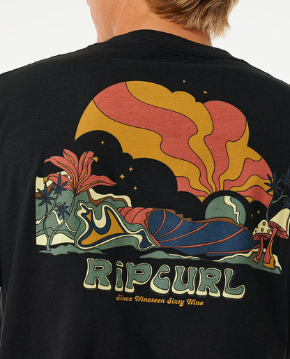 Rip Curl Mason Pipeliner Short Sleeve Tee 0F3Mte - Black - Tees