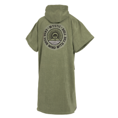 Mystic Poncho Velours Artwork Olive Green - Ponchos
