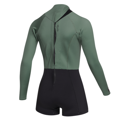 Mystic 24 Lunar Longarm Shorty 2/2mm Bzip Women | 23 - Long Arm / Back-zip