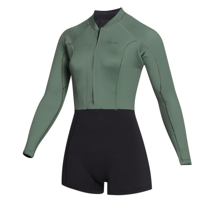 Mystic 24 Lunar Longarm Shorty 2/2mm Fzip Women | 23 - Long Arm / Front-zip
