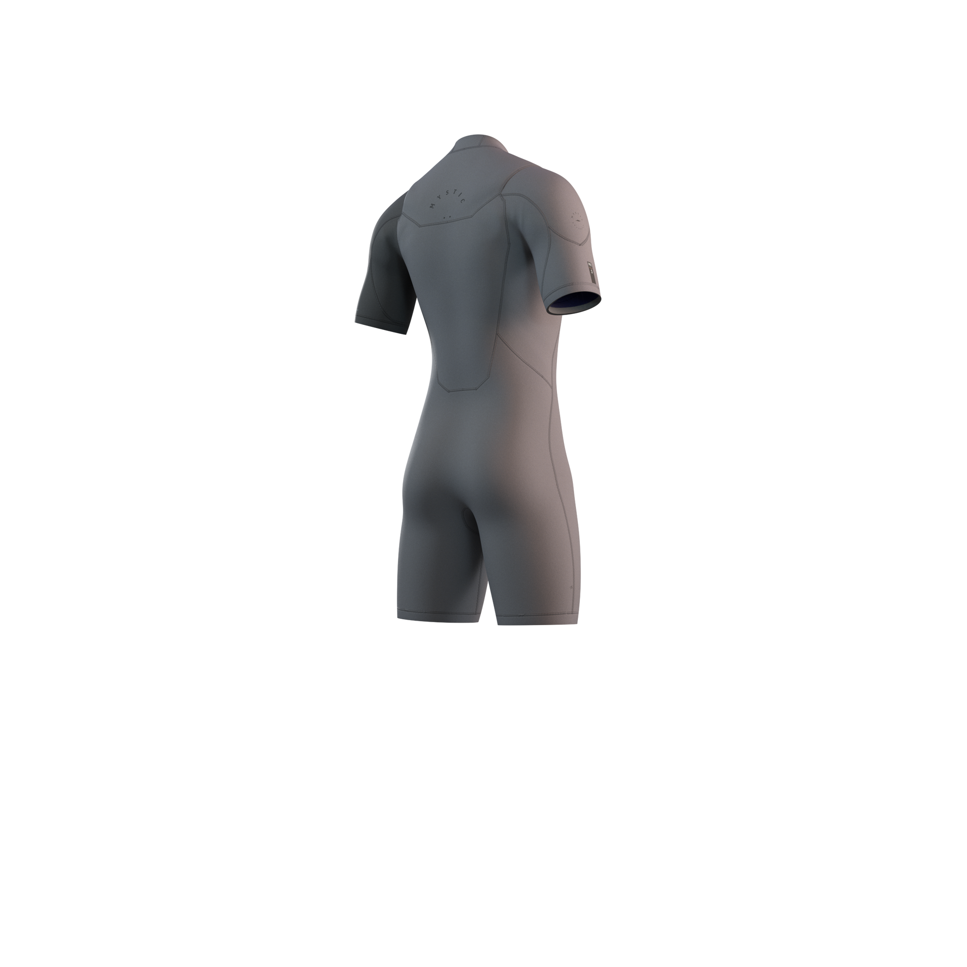 Mystic Marshall Shorty 3/2mm Fzip Light Grey - Short Arm / Front-zip
