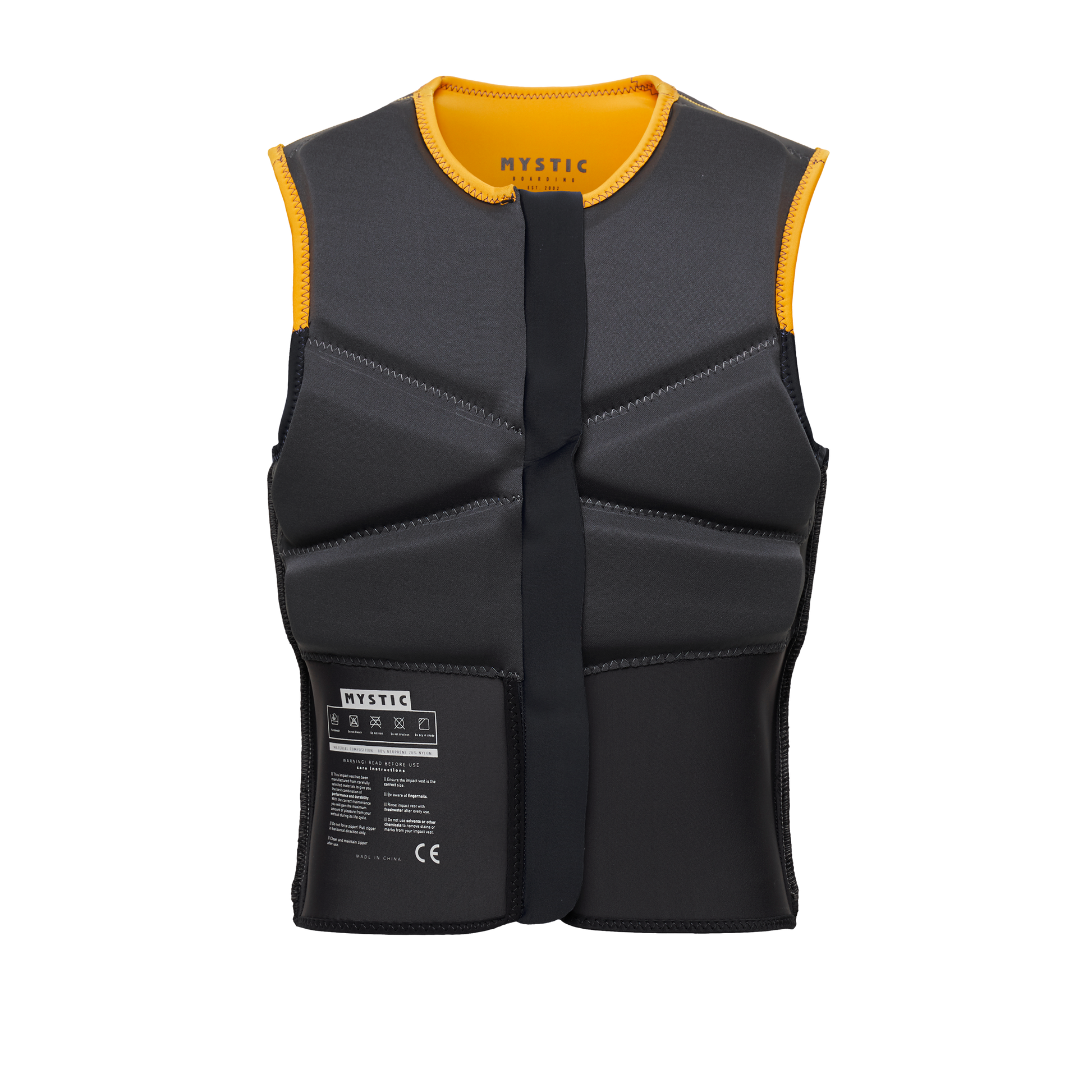 Mystic Block Impact Vest Fzip Retro Orange - Impact Kite Vests