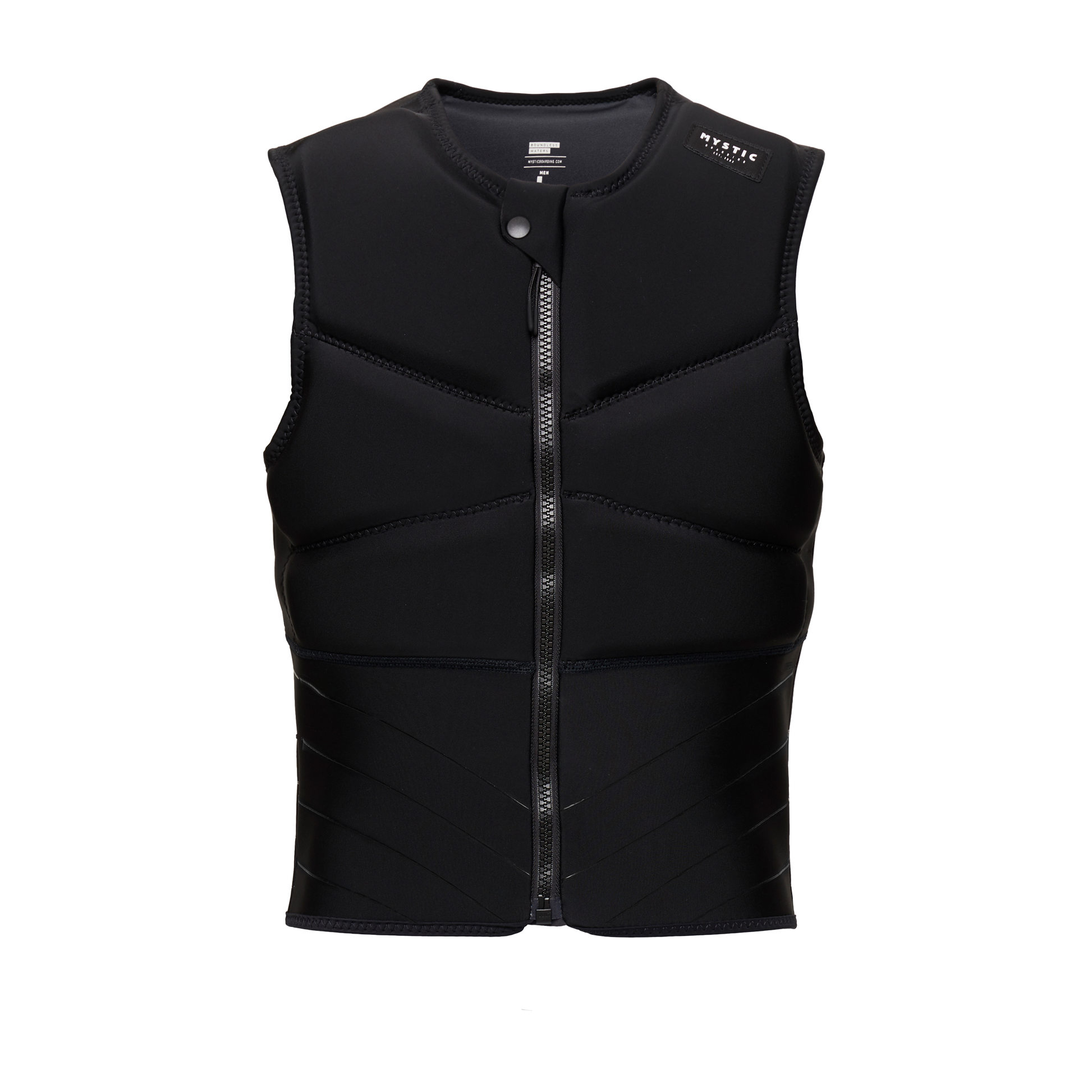Mystic Block Impact Vest Fzip Black - Impact Kite Vests