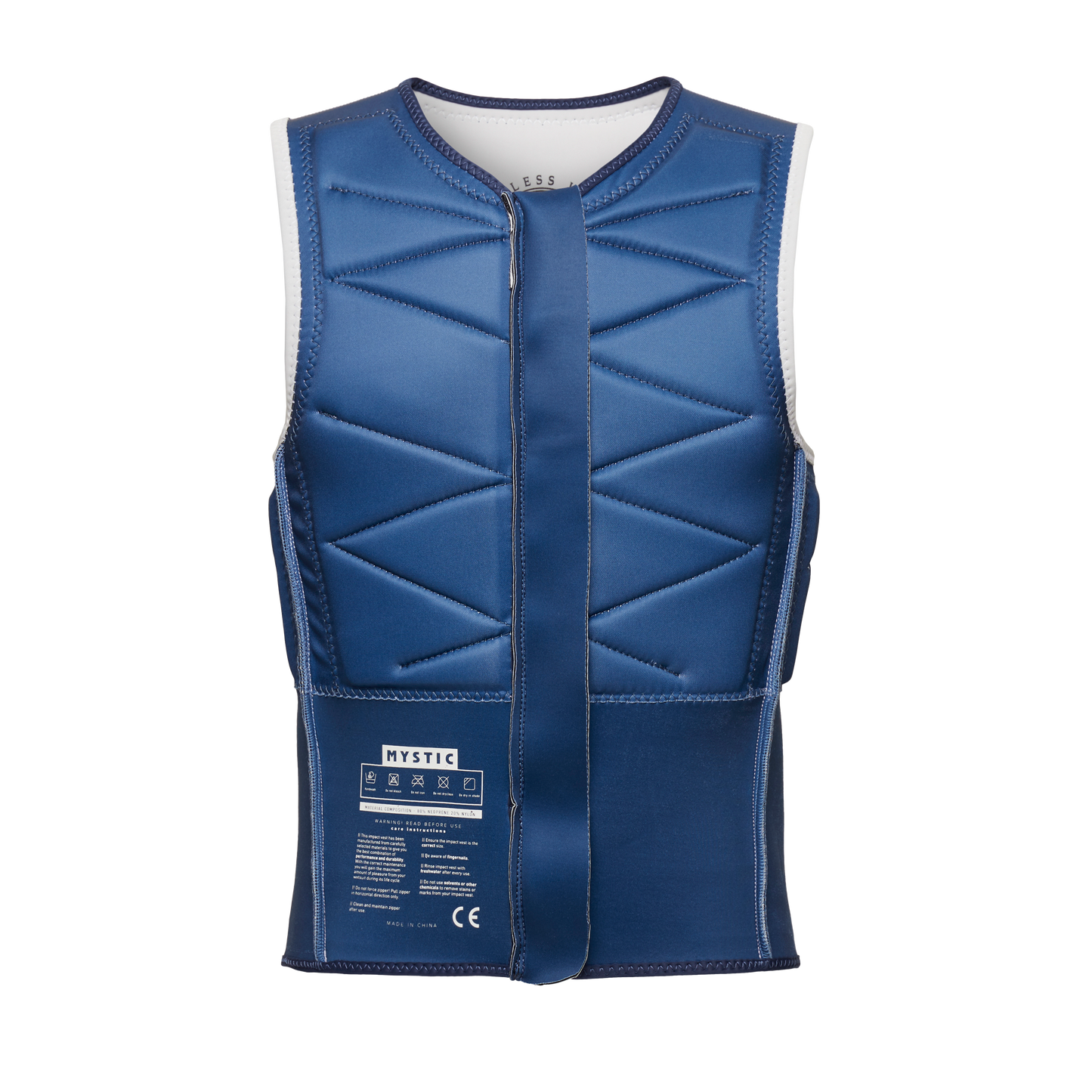 Mystic Outlaw Impact Vest Fzip Off White - Impact Kite Vests