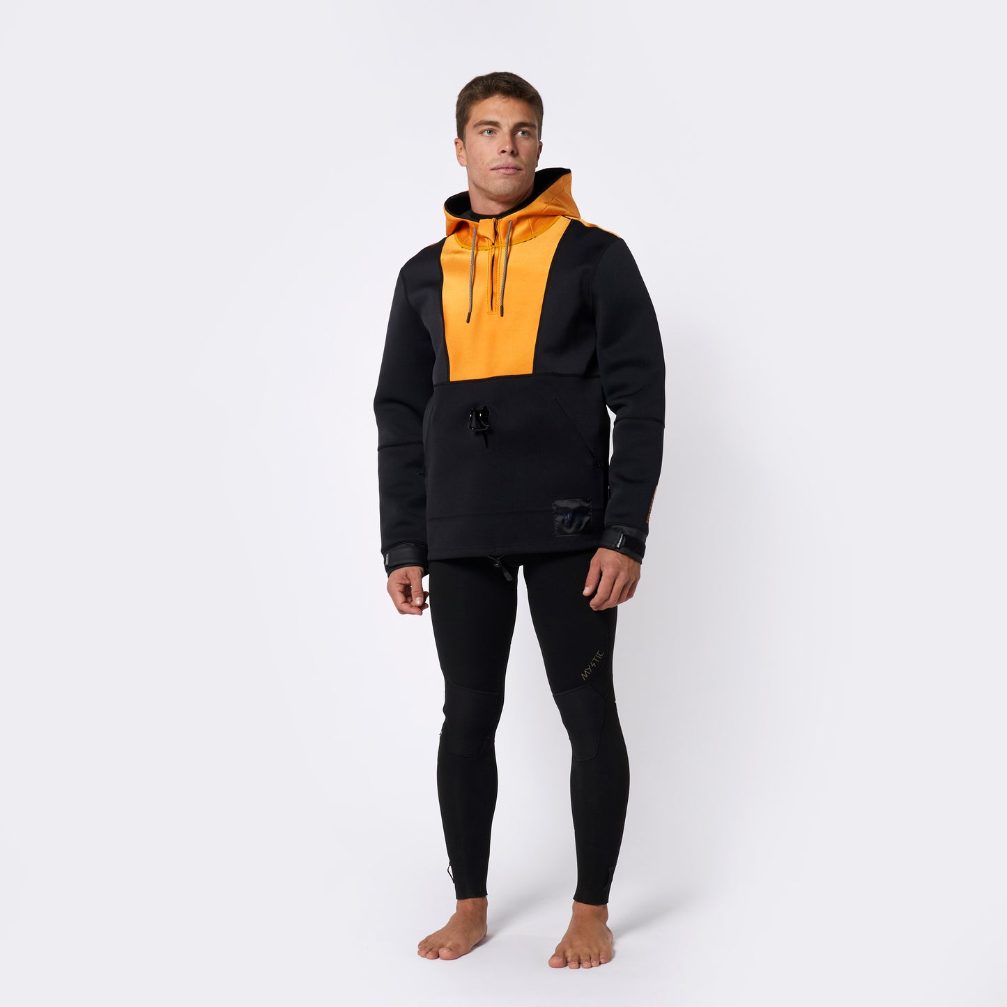 Mystic Fulmar Neoprene Hoodie 3/2mm Retro Orange - Hoodies