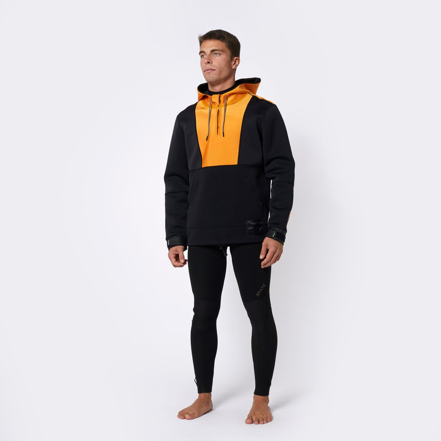 Mystic Fulmar Neoprene Hoodie 3/2mm Retro Orange - Hoodies