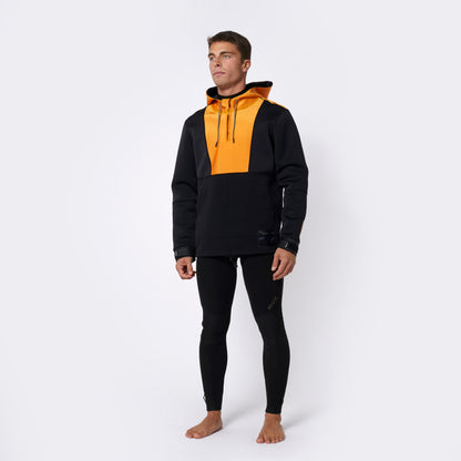 Mystic Fulmar Neoprene Hoodie 3/2mm Retro Orange - Hoodies