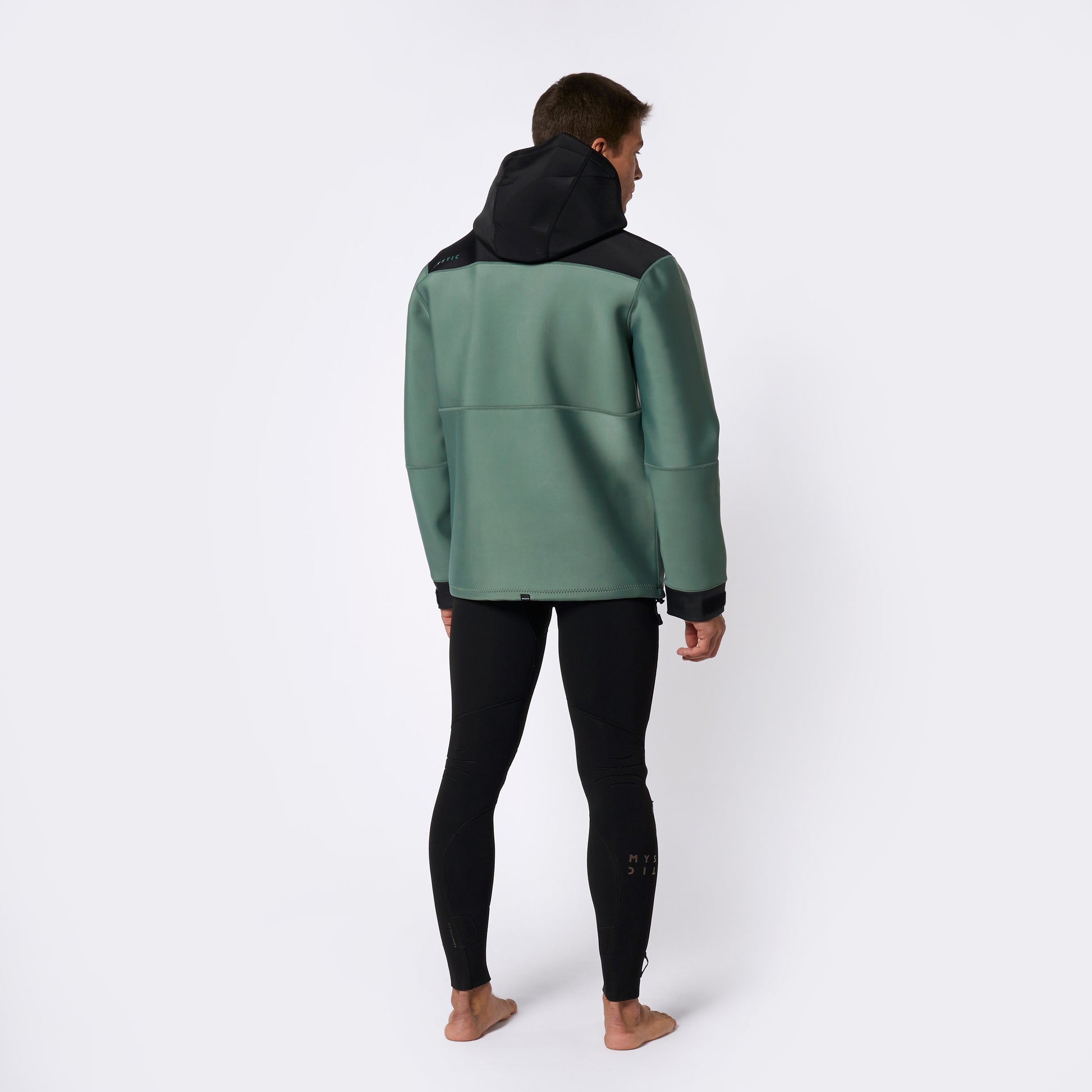 Mystic Fulmar Neoprene Hoodie 3/2mm Dark Olive - Hoodies
