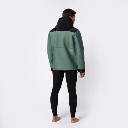Mystic Fulmar Neoprene Hoodie 3/2mm Dark Olive - Hoodies