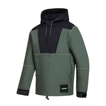 Mystic Fulmar Neoprene Hoodie 3/2mm Dark Olive - Hoodies
