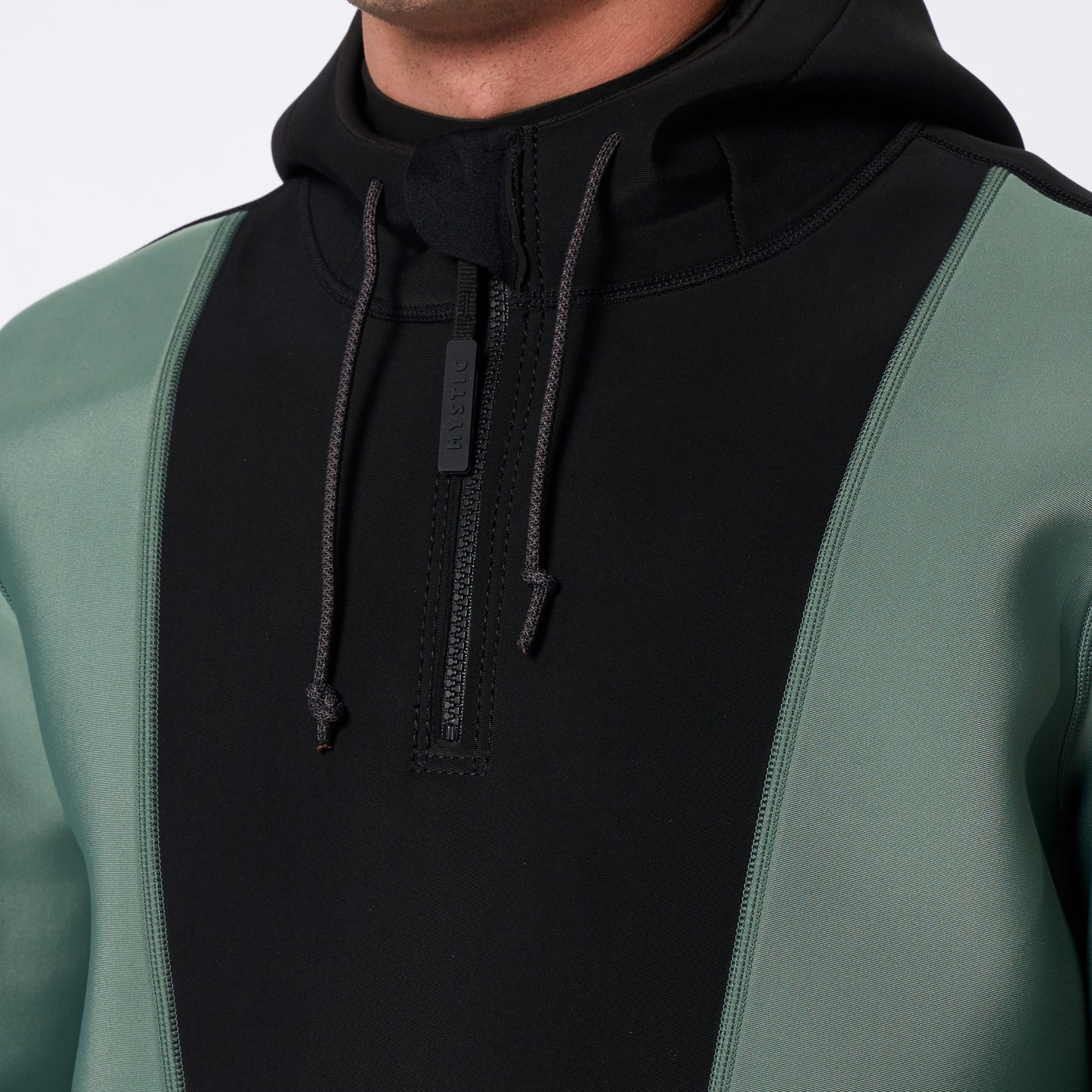 Mystic Fulmar Neoprene Hoodie 3/2mm Dark Olive - Hoodies