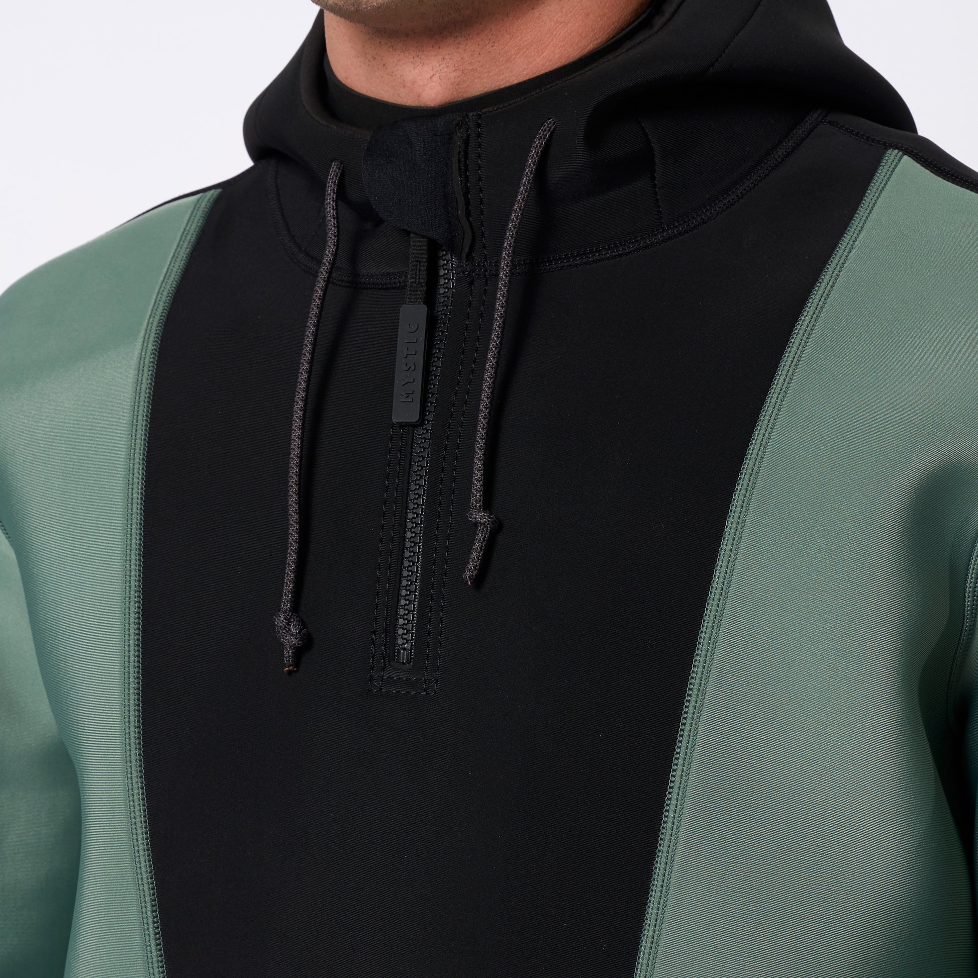 Mystic Fulmar Neoprene Hoodie 3/2mm Dark Olive - Hoodies