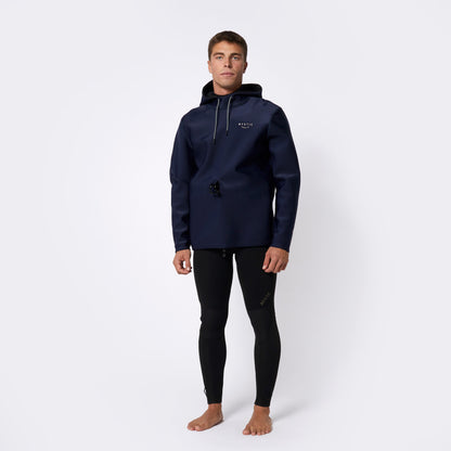 Mystic Haze Neoprene Hoodie 2mm Navy - Hoodies