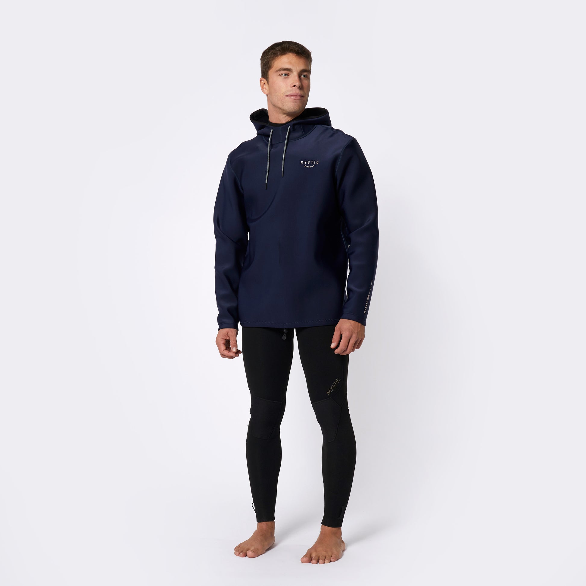 Mystic Haze Neoprene Hoodie 2mm Navy - Hoodies