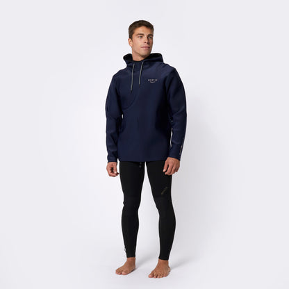 Mystic Haze Neoprene Hoodie 2mm Navy - Hoodies
