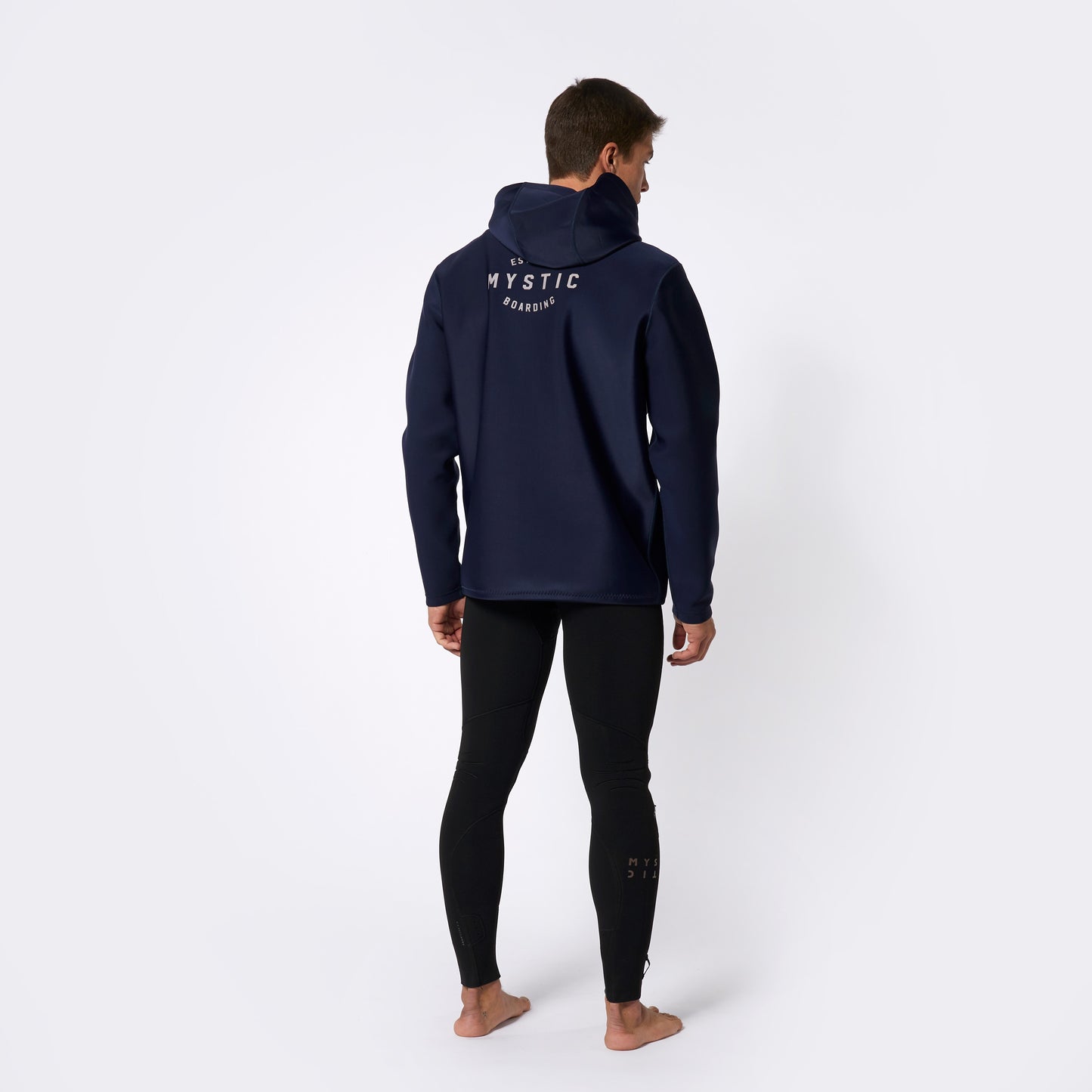 Mystic Haze Neoprene Hoodie 2mm Navy - Hoodies