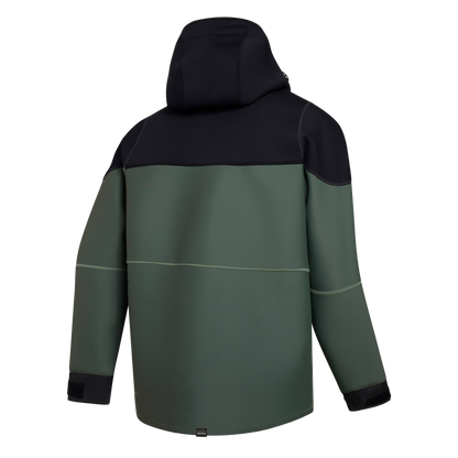 Mystic Vortex Neoprene Jacket 3/2mm Dark Olive - Hoodies