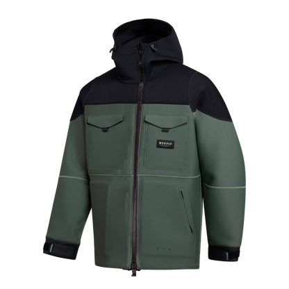 Mystic Vortex Neoprene Jacket 3/2mm Dark Olive - Hoodies