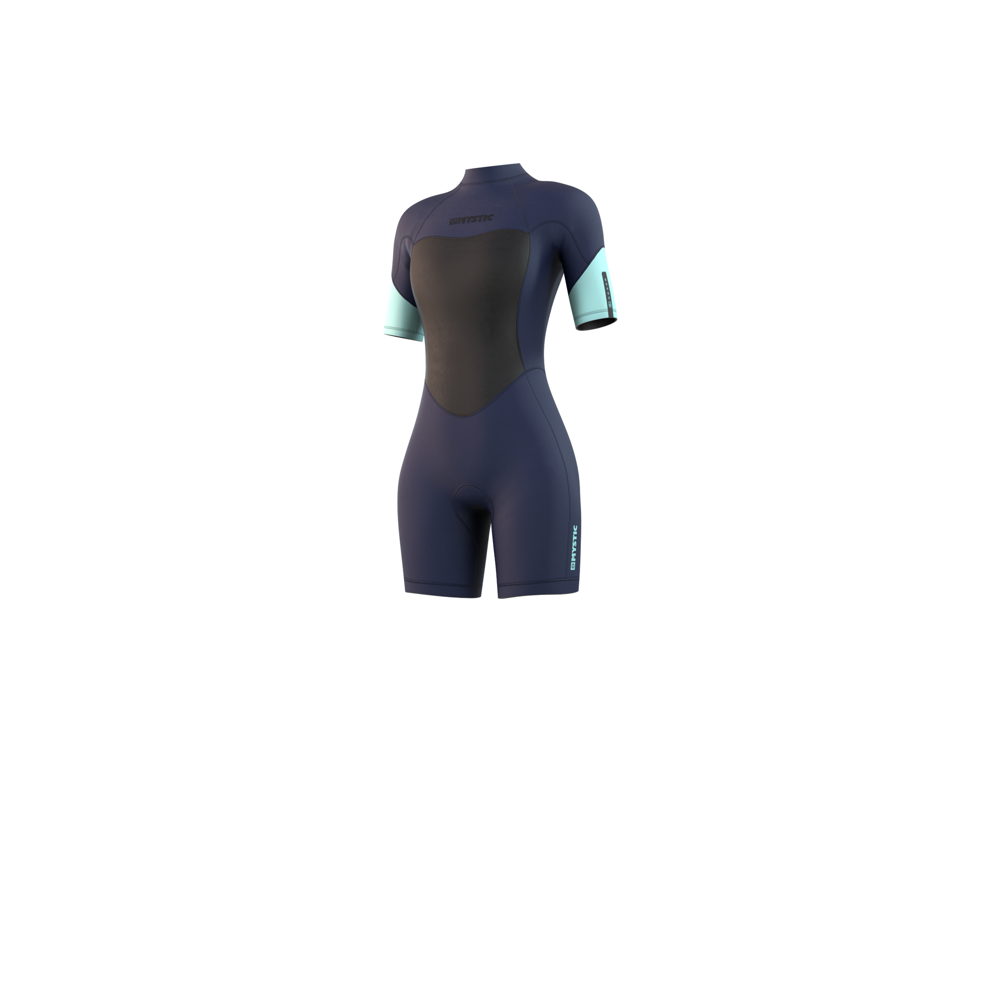 Mystic Brand Shorty 3/2mm Bzip Flatlock Women - Short Arm / Back-zip