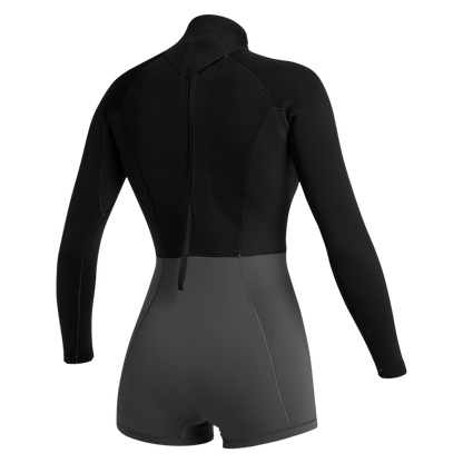 Mystic Lunar Longarm Shorty 2/2mm Bzip Women | 24 - Long Arm / Back-zip