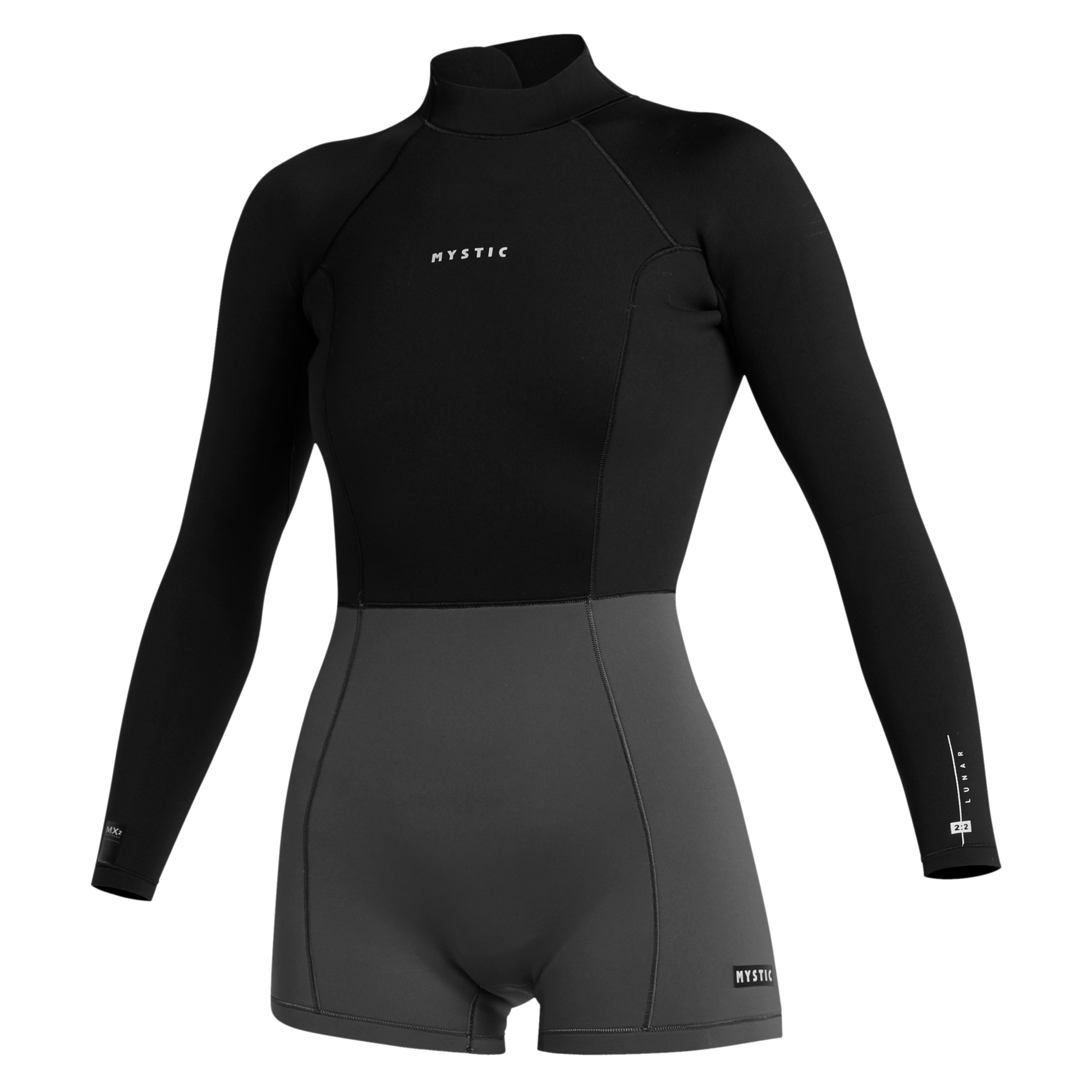 Mystic Lunar Longarm Shorty 2/2mm Bzip Women | 24 - Long Arm / Back-zip