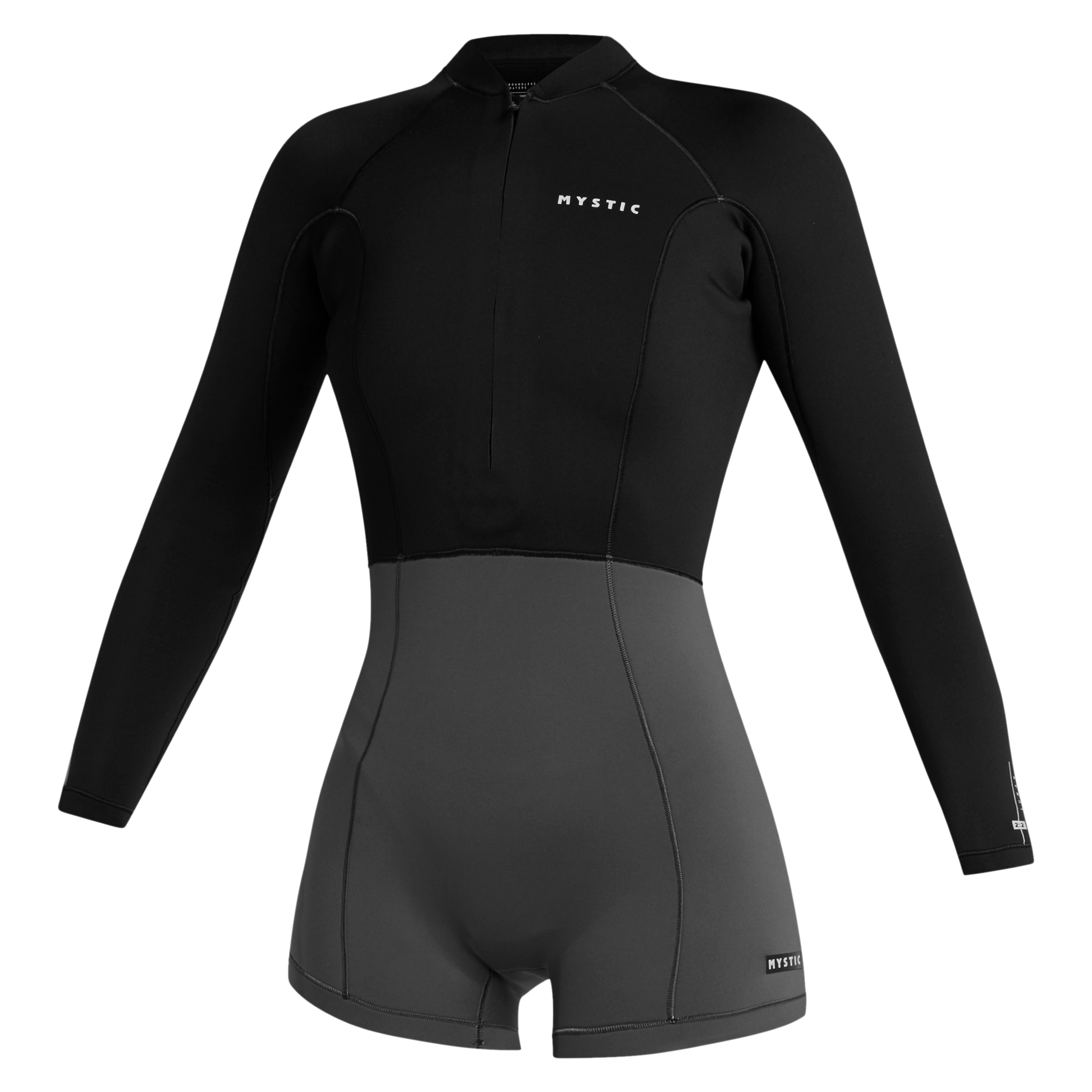Mystic Lunar Longarm Shorty 2/2mm Fzip Women | 24 - Long Arm / Front-zip