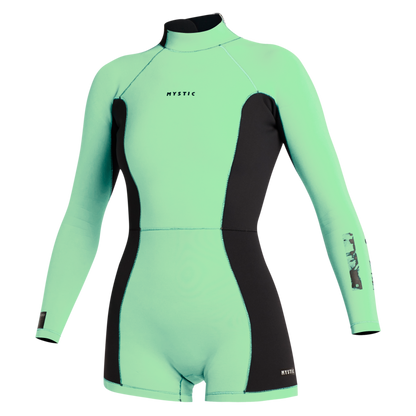 Mystic Lunar BK Longarm Shorty 2/2mm Bzip Women | 24 - Long Arm / Back-zip
