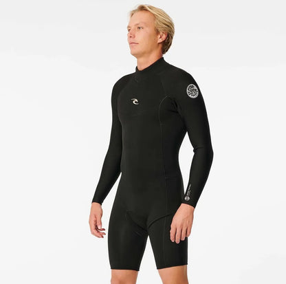 Rip Curl Dawn Patrol Long Sleeve Back Zip Springsuit 2Mm Black 11Jmsp (E5) - Long Arm / Back-zip