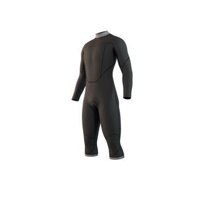 Mystic 25 Brand Longarm Shortleg 3/2mm Bzip Flatlock | 24 - Long Arm / Back-zip