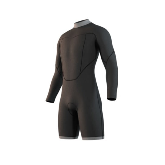 Mystic 25 Brand Longarm Shorty 3/2mm Bzip Flatlock | 24 - Long Arm / Back-zip