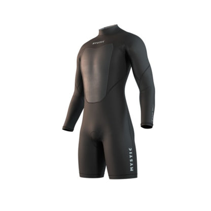 Mystic 25 Brand Longarm Shorty 3/2mm Bzip Flatlock | 24 - Long Arm / Back-zip