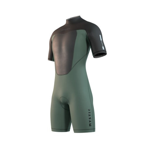 Mystic 25 Brand Shorty 3/2mm Bzip Flatlock | 24 - Short Arm / Back-zip